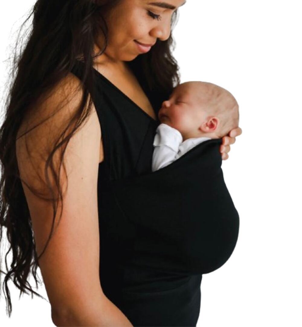 Lalabu Soothe Shirt Black Tank Top Baby Carry Combo Top Baby wearing Sz XS